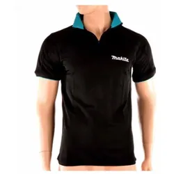 Makita Polo Rugby Shirt T-Shirt XXL Navy Blau 100% Baumwolle ( 98P184-XXL )