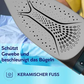 MPM MZE-29 Dampfbügeleisen Blau/Schwarz