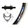 Bikeparts Bike-Parts Laufrad Hinterrad 26x1.75 Zoll Schraubkranz 6-7 fach schwarz 36-Loch Ryde X-Plorer schwarz silber Nirosta-Speichen schwarz