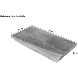 Sam Steckboard Wandregal 30 x 20 cm Mango