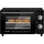 Woltu 10 Liter, 650 Watt Toasterofen Pizzaofen Backblech mit Timer 0-60 Min., Miniofen Grillrost Entnahmegriff, Schwarz
