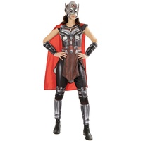 Rubies Offizielles Marvel Thor Love & Thunder Film, Mighty Thor Damen Deluxe-Kostüm, Erwachsenenkostüm – Größe S