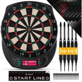 KESSER KESSER® Electric Dartboard mit 15 Dartpfeile + 35 Pro Flights 100 Pfeilspitzen + Zubehör Dart für 1 bis 8 Spieler Innovativer elektronisch Dartautomat mit 65 Varianten