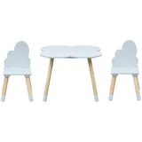 Rebecca Mobili Kindersitzgruppe, Hellblau, Holzwerkstoff, 60x44x60 cm, Kinder- - Jugendzimmer, Kindermöbel, Kindersitzmöbel / -tische, Kindersitzgruppen