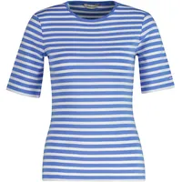 GANT Slim STRIPED 1X1 RIBBED SS T-Shirt Sailor Blue,