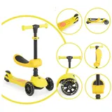 Moni Kinderroller 2 in 1 Gelb