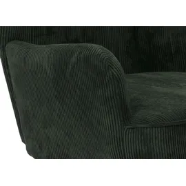 Mendler Lounge-Sessel HWC-K37 Cord 75 x 80 x 75 cm dunkelgrün mit Kissen
