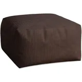 DreamRoots Sitzsack, Dunkelbraun, Textil, 70x40x70 cm, Oeko-Tex® Standard 100, Wohnzimmer,