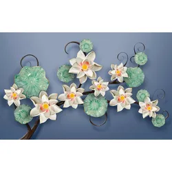 Fototapete PAPERMOON "Muster mit Blumen", bunt, B:2,50m L:1,86m, Vlies, Tapeten