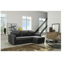 JVmoebel Ecksofa Designer Sofa Ecksofa Stoffsofa System Sofa Textil Samt, Made in Europe schwarz