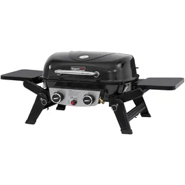 Royal Gourmet 2-Brenner Tragbarer Gasgrill schwarz