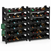 ARTECSIS Weinregal 72 Flaschen Schwarz