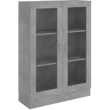 vidaXL Vitrinenschrank Betongrau 82,5x30,5x115 cm Holzwerkstoff
