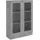 vidaXL Vitrinenschrank Betongrau 82,5x30,5x115 cm Holzwerkstoff