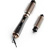 Tresses Touch Rotierende Warmluftbürste, 3-in-1 Rundbürstenföhn mit 2 Bürsten (1,5"&2") zum Trocknen Styling Voluminierende Curling Schlafen in einem Schritt, 3 Temperaturen, Negativ-Ionische