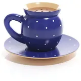 Räucherofen Räucherfigur Kaffeetasse Blau BxHxT = 15x8x15cm NEU blau