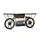 INTERHOME Bartisch 187 x 83 x 44 cm Schwarz/Gelb