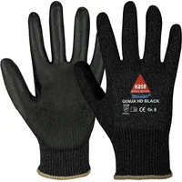 Hase Safety Gloves Hase Genua Hd Black Schnittschutzhandschuh aus Sinomac® Hybridgarn Größe 11