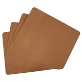 Buri Platzset Kork 4er-pack Tischmatten Platzdeckchen Untersetzer