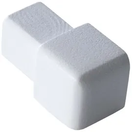 Dalsys Endstück für Fliesenschiene Quadratprofil Aluminium (eloxiert), Weiß 10mm, Alu Eckstücke