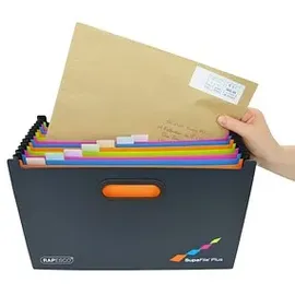 Rapesco RAPESCO® Fächermappe Supafile Plus 13 Fächer schwarz, 1 St.