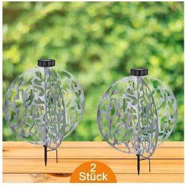 bmf-versand Solarleuchte 2er Set 40 cm spritzwassergeschützt 51,0 cm warmweiß