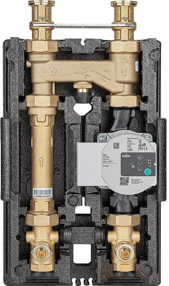 Festbrennstoffladeset Heatbloc K36, DN 25 (1''), Thermoregler 60°, Wilo Para SC25/6-43