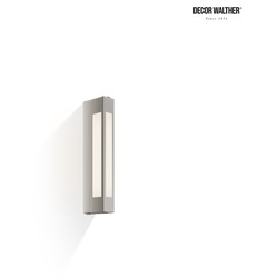 Decor Walther Wandleuchte BLOC 37, 2G11, 24W, IP44, Nickel satiniert DEC-0300403