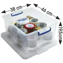 OTTO Office Ablagebox 38 x 19,5 x 46 cm 3-tlg. transparent