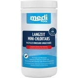 mediPOOL Langzeit-Minichlor Tabs 20 g, Chlortabletten, Chlorlangzeittabletten, Poolreinigung, Inhalt:1 kg