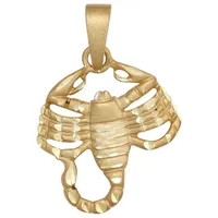 Jobo Sternzeichenanhänger Skorpion Goldfarben