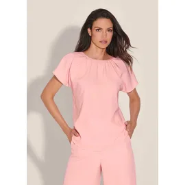 Madeleine Shirtbluse mit Glanz-Akzent Rosa 38