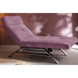 KAWOLA Relaxliege AMERIVA Polyester 80 x 110 x 158 cm Lila mit Kissen und Kopfteil