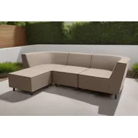 DOMO collection Sofaelement »Sonna, individuell zusammenstellbar«, Einzelelemente für Terrasse, Garten und Balkon, speziell für Outdoor, braun