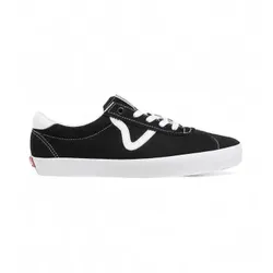 Vans für Damen. VN000CQRBZW1 Sport Low Leder Turnschuhe schwarz (46), Wohnung, Schnürsenkel, Lässig