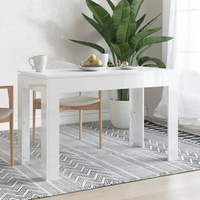Leap Esstisch Hochglanz-Weiß 120x60x76 cm Holzwerkstoff Möbel Tische Esstische Anzahl im Paket 1 Farbe Hochglanz-Weiß 0 0