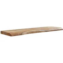 Wohnling Wandregal 100 x 4 x 26 cm Braun
