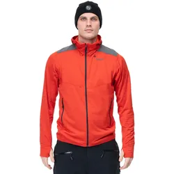 Bergans Fleecejacke Rabot Active (ultraleicht, sportliche Passform, Midlayer) rot Herren