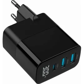 Gembird TA-UC-PDQC30LCD-BK-02 GaN 30W 3 Ports LCD Schwarz