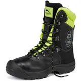 KÜBLER Workwear FOREST Schnittschutzstiefel S3 | Schnittschutzschuhe Herren Klasse 2 | Robuste Forstschuhe aus Leder | Wasserabweisend, atmungsaktiv & winddicht | Sicherheitsschuhe mit Stahlkappe - 40 EU