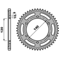 PBR Standard C45 Stahl Ritzel 498 - 530