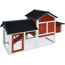 sweeek Holz-Hühnerstall mit Gehege für 3 Hühner