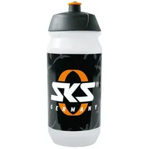 SKS Trinkflasche Small 500ml, transp. mit SKS Logo, Kunststoff schwarz|weiß 500ML