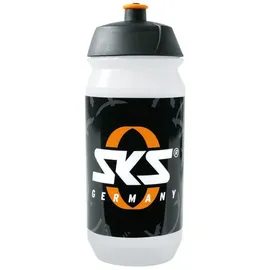 SKS Trinkflasche Small 500ml, transp. mit SKS Logo, Kunststoff schwarz|weiß 500ML