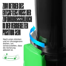 ventray Essential Ginnie Slow Juicer grün