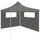 vidaXL Pavillon-Seitenwand mit Fenstern 6x2 m Anthrazit
