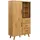 FineBuy Hochschrank 40 x 40 x 188 cm Braun