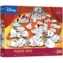 Trefl 37604 Puzzle 600 Teile 40-jähriges Jubiläum von Trefl: Disney, 101 Dalmatiner