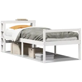vidaXL Seniorenbett 90 x 190 cm Weiß