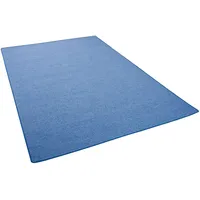 Snapstyle Feinschlingen Velour Teppich Strong Blau, 140x200cm